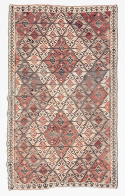 4x6 Colorful Vintage Turkish Area Rug