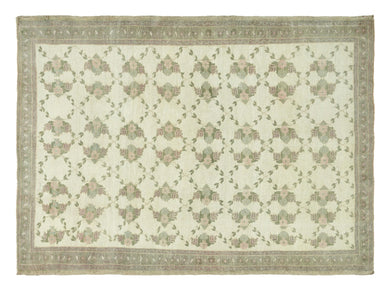 4x6 Light Sea Green & Sage Green Soft Old & Vintage Turkish Area Rug
