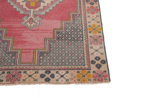 4x6 Old & Vintage Turkish Area Rug