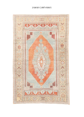4x6 Old& Vintage Turkish Area Rug