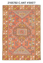 4x6 Old & Vintage Turkish Area Rug