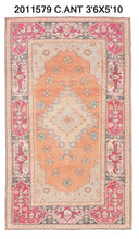 4x6 Old & Vintage Turkish Area Rug