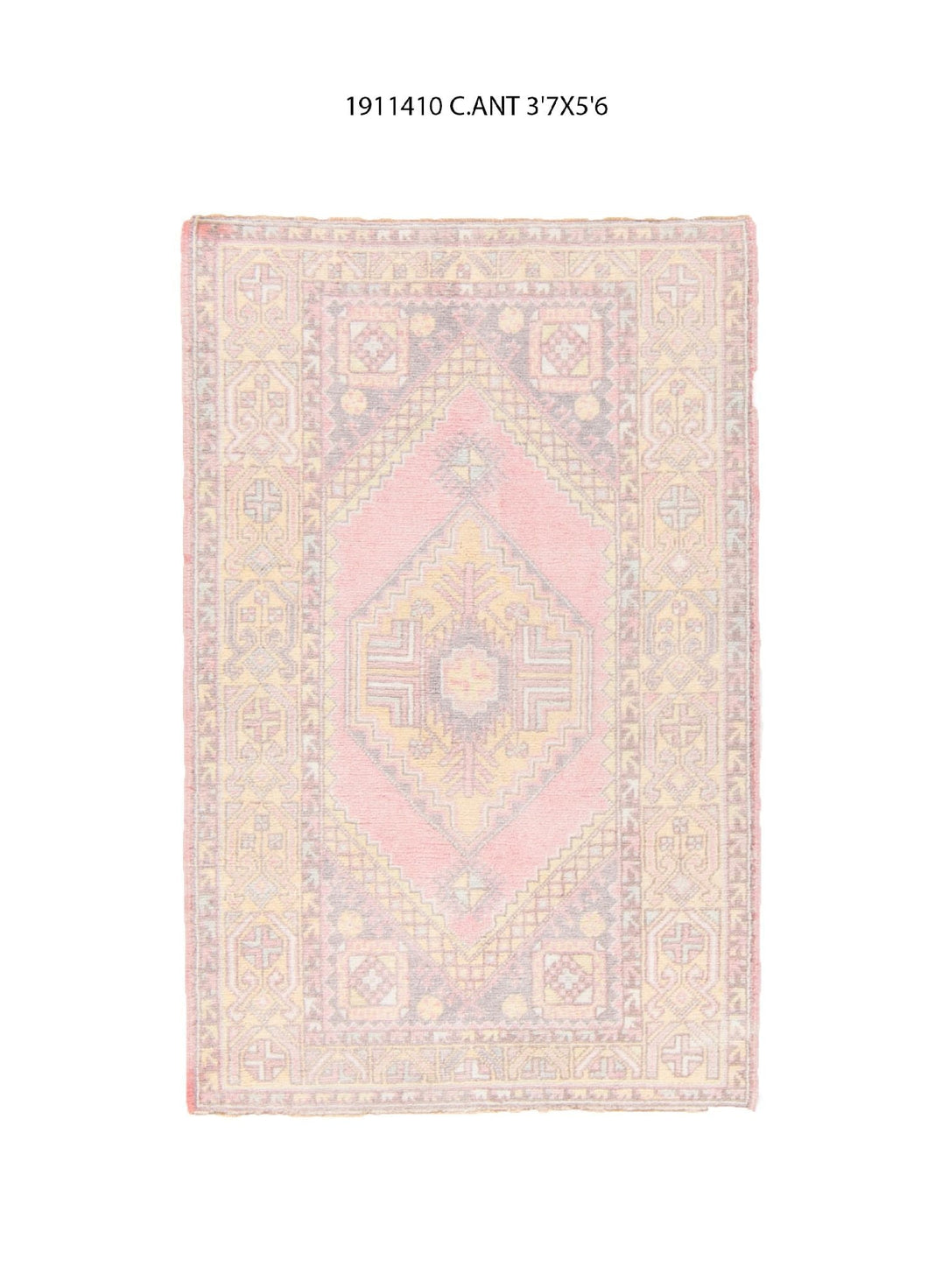 4x6 Old & Vintage Turkish Area Rug
