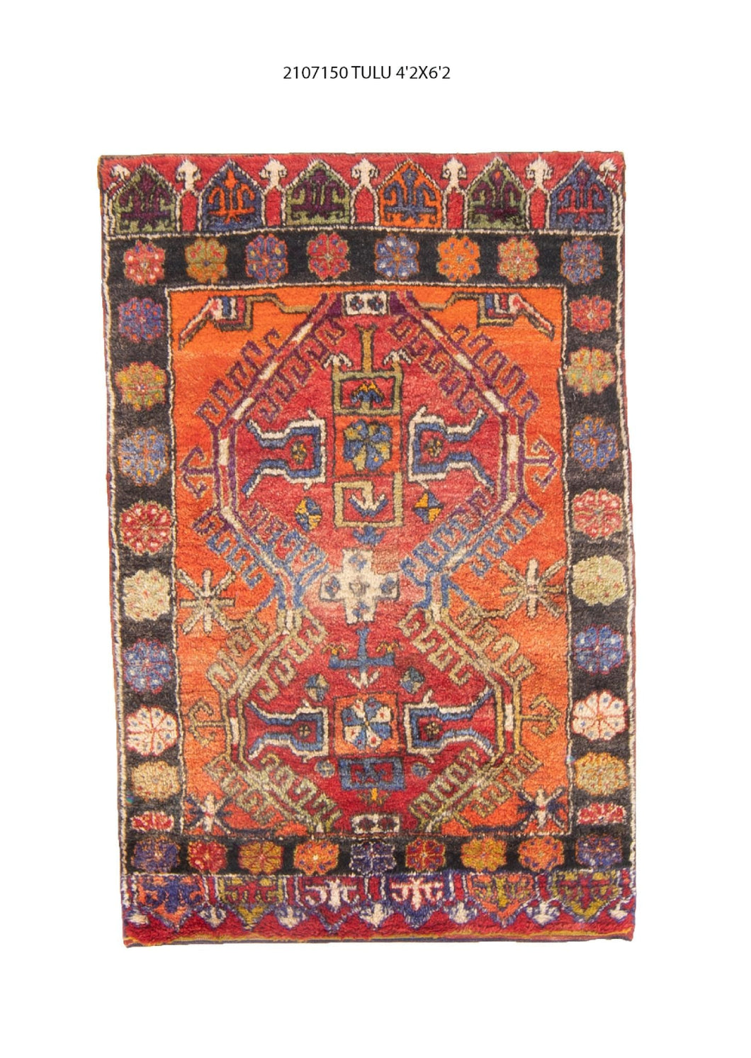 4x6 Old & Vintage Turkish Area Rug