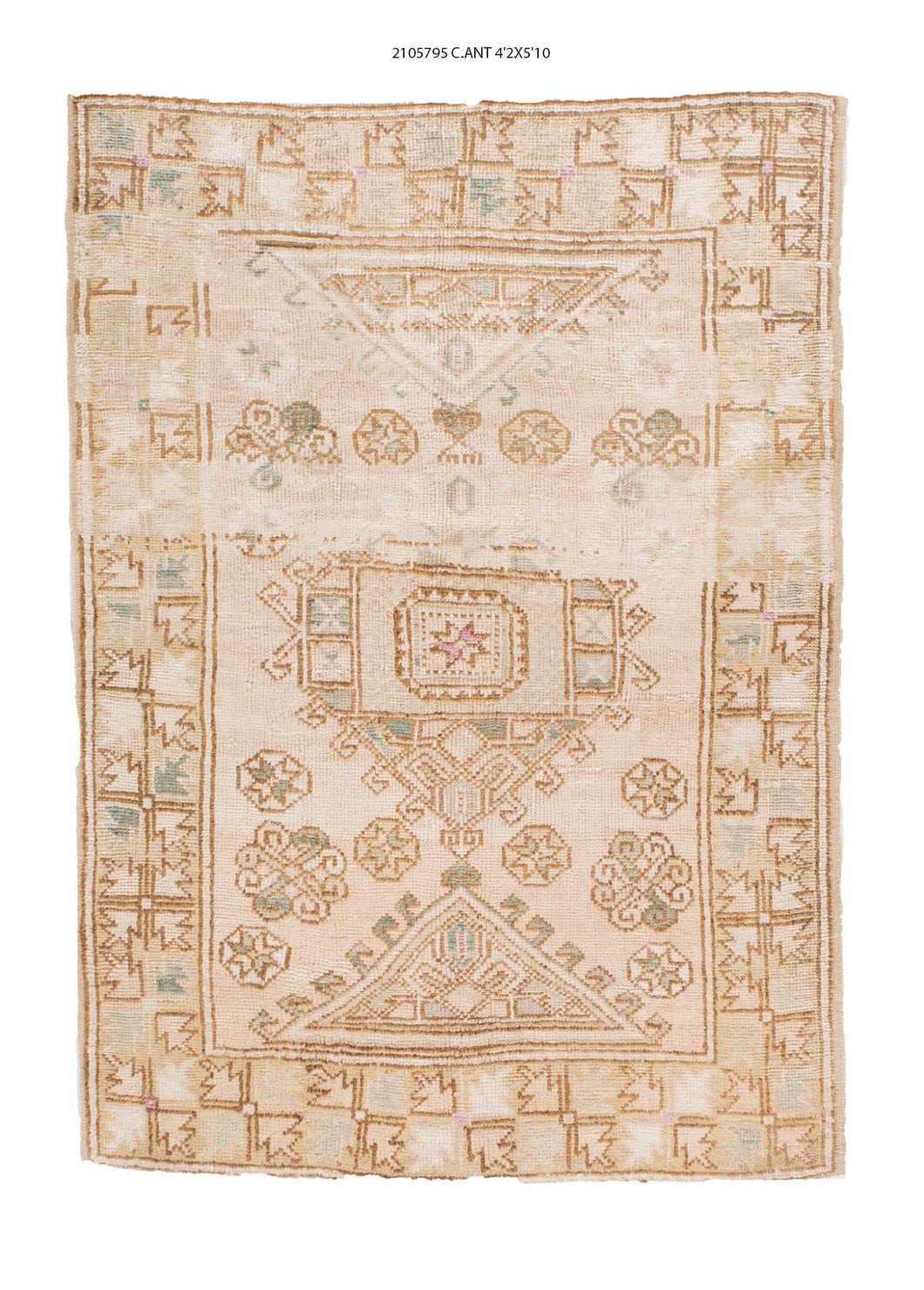 4x6 Old & Vintage Turkish Area Rug