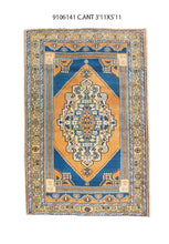 4x6 Old & Vintage Turkish Area Rug