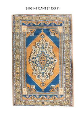 4x6 Old & Vintage Turkish Area Rug