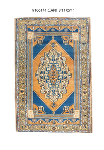 4x6 Old & Vintage Turkish Area Rug