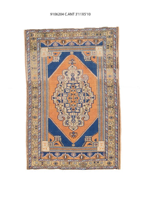4x6 Old & Vintage Turkish Area Rug