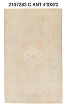 4x6 Old & Vintage Turkish Area Rug