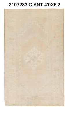 4x6 Old & Vintage Turkish Area Rug