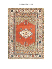 4x6 Old & Vintage Turkish Area Rug