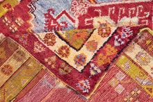 4x6 Red Vintage Turkish Area Rug