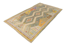 4x7 Colorful Modern Oushak Area Rug