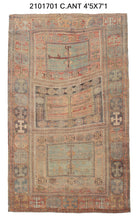 4x7 Old & Vintage Turkish Area Rug