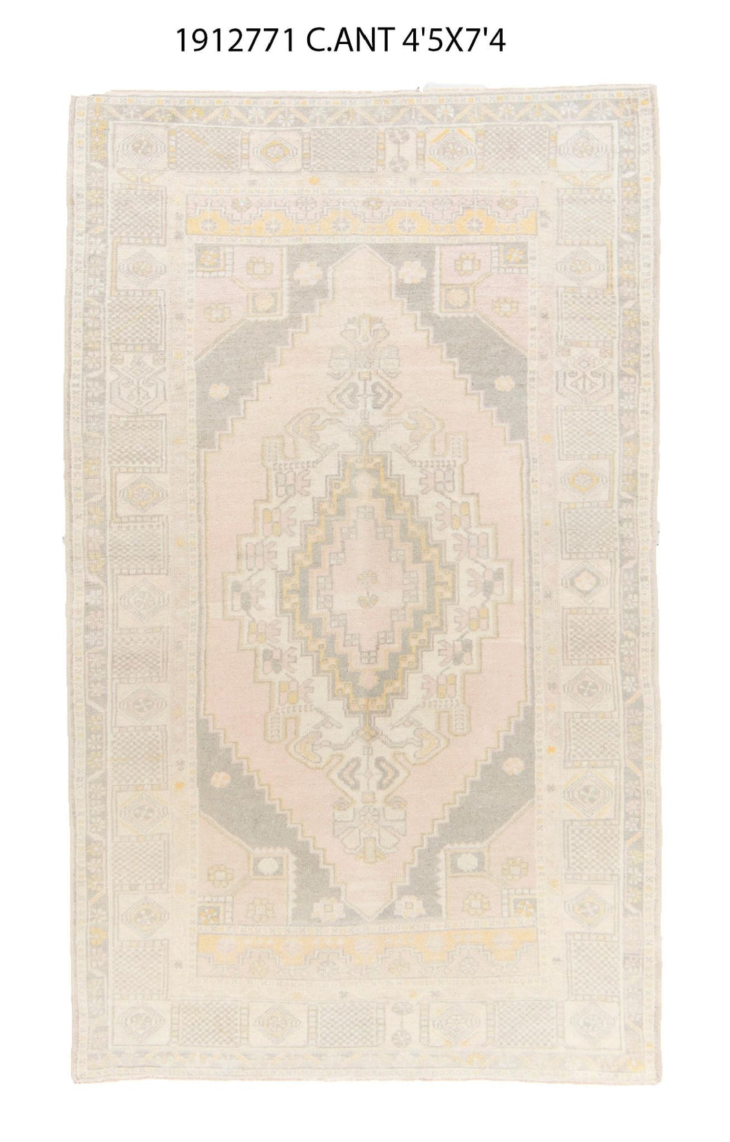 4x7 Old & Vintage Turkish Area Rug