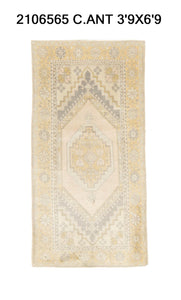 4x7 Old & Vintage Turkish Area Rug