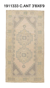 4x7 Old & Vintage Turkish Area Rug