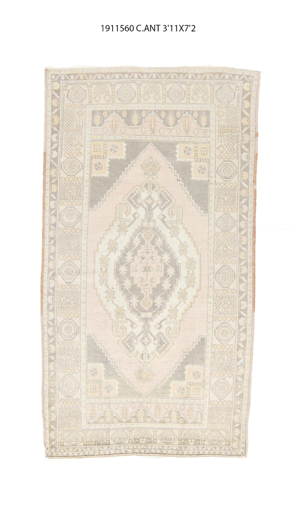 4x7 Old & Vintage Turkish Area Rug