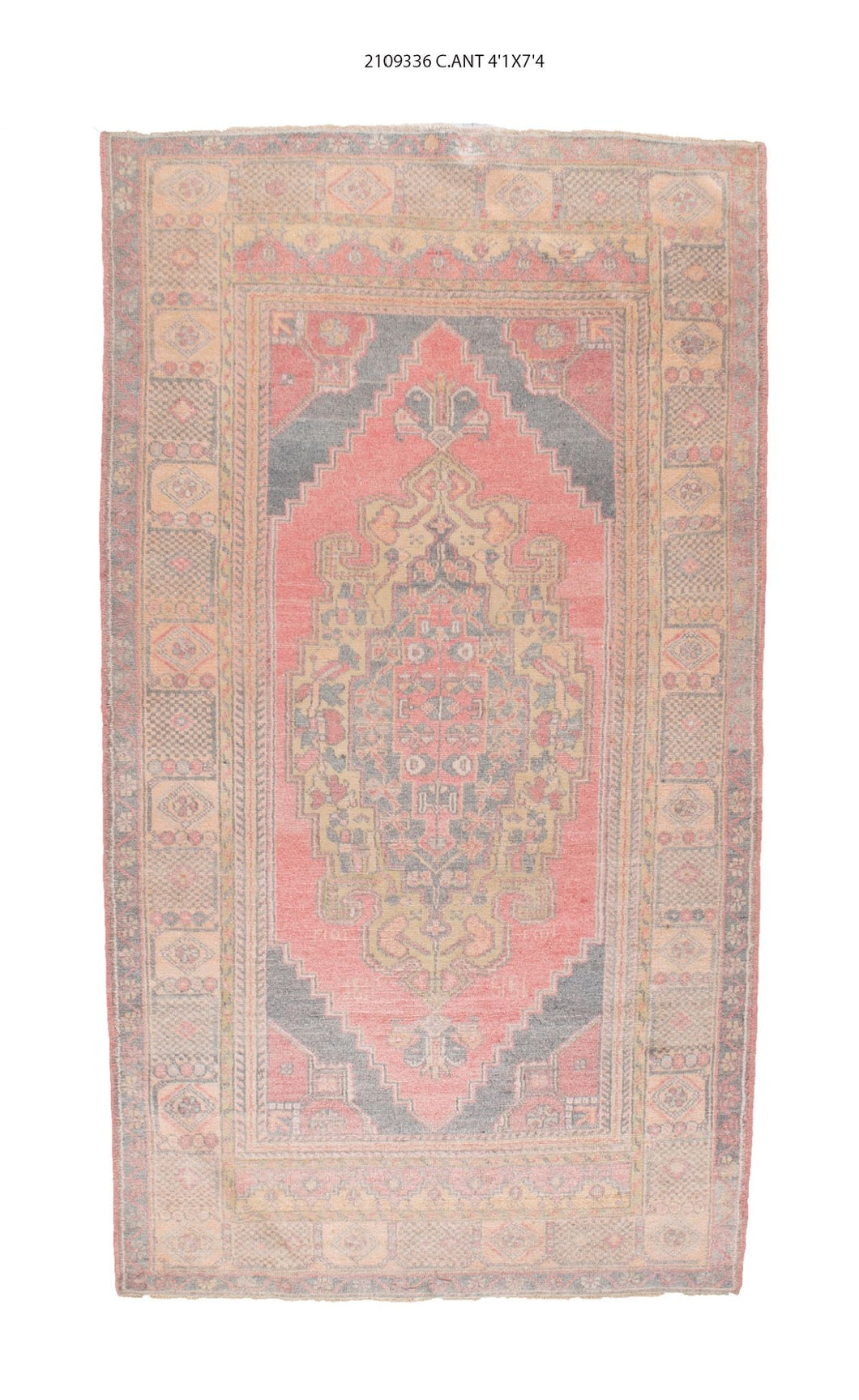 4x7 Old & Vintage Turkish Area Rug