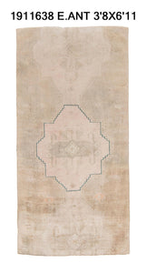 4x7 Old & Vintage Turkish Area Rug