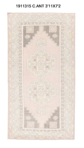 4x7 Old& Vintage Turkish Area Rug