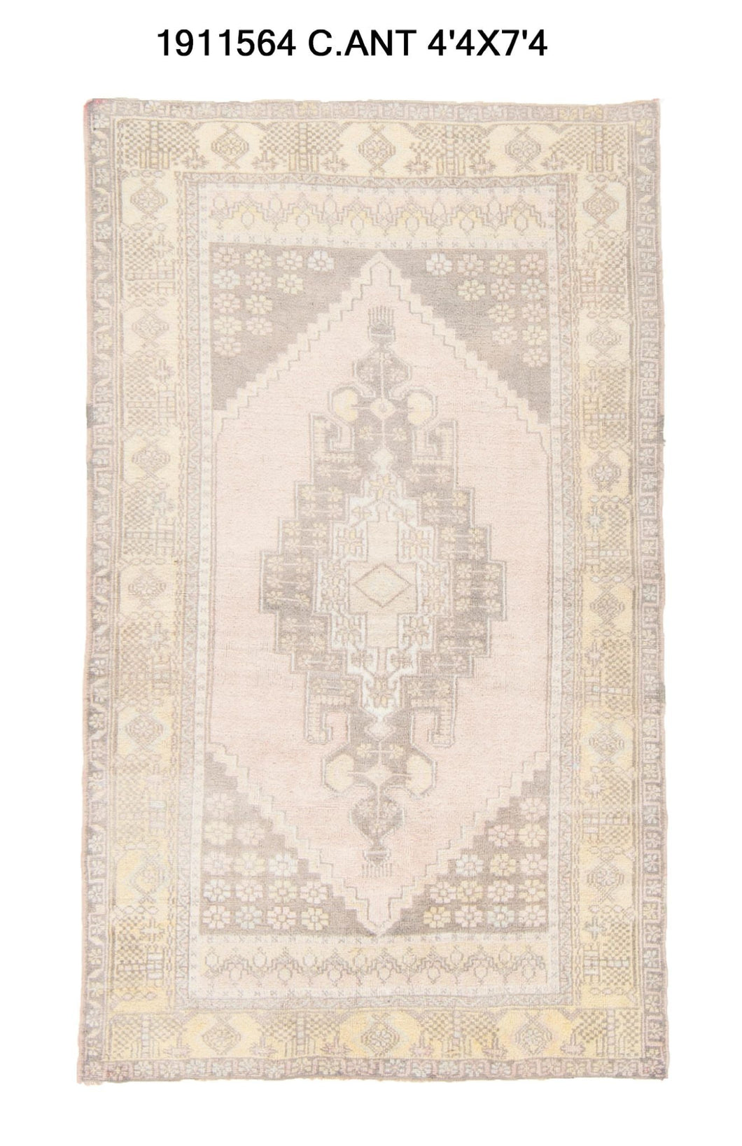 4x7 Old & Vintage Turkish Area Rug
