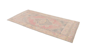 4x7 Old& Vintage Turkish Area Runner Rug
