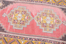 4x7 Old& Vintage Turkish Area Runner Rug