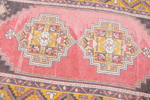 4x7 Old& Vintage Turkish Area Runner Rug