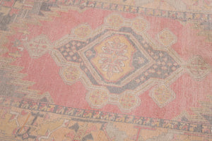 4x7 Old& Vintage Turkish Area Runner Rug