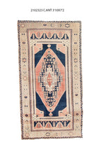 4x7 Old & Vintage Turkish Area Runner Rug
