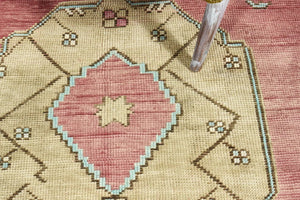 4x7 Colorful Old & Vintage Turkish Area Rug