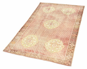 4x7 Old & Vintage Turkish Area Rug Test3