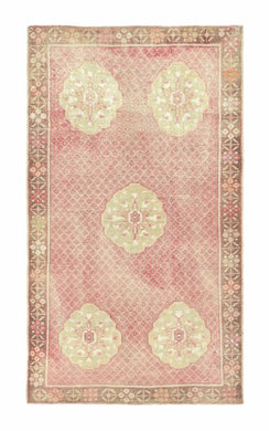 4x7 Old & Vintage Turkish Area Rug Test3