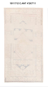 4x8 Old& Vintage Turkish Area Rug