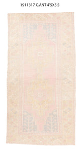 4x8 Old& Vintage Turkish Area Rug