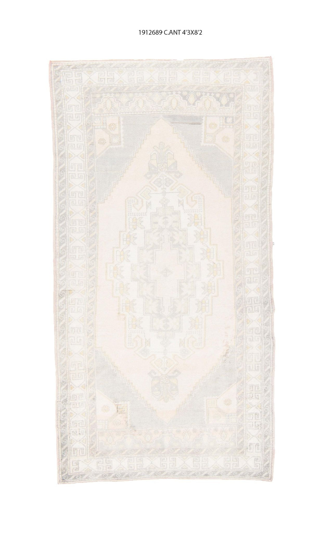 4x8 Old & Vintage Turkish Area Rug
