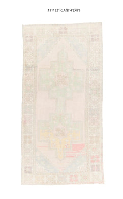 4x8 Old & Vintage Turkish Area Rug