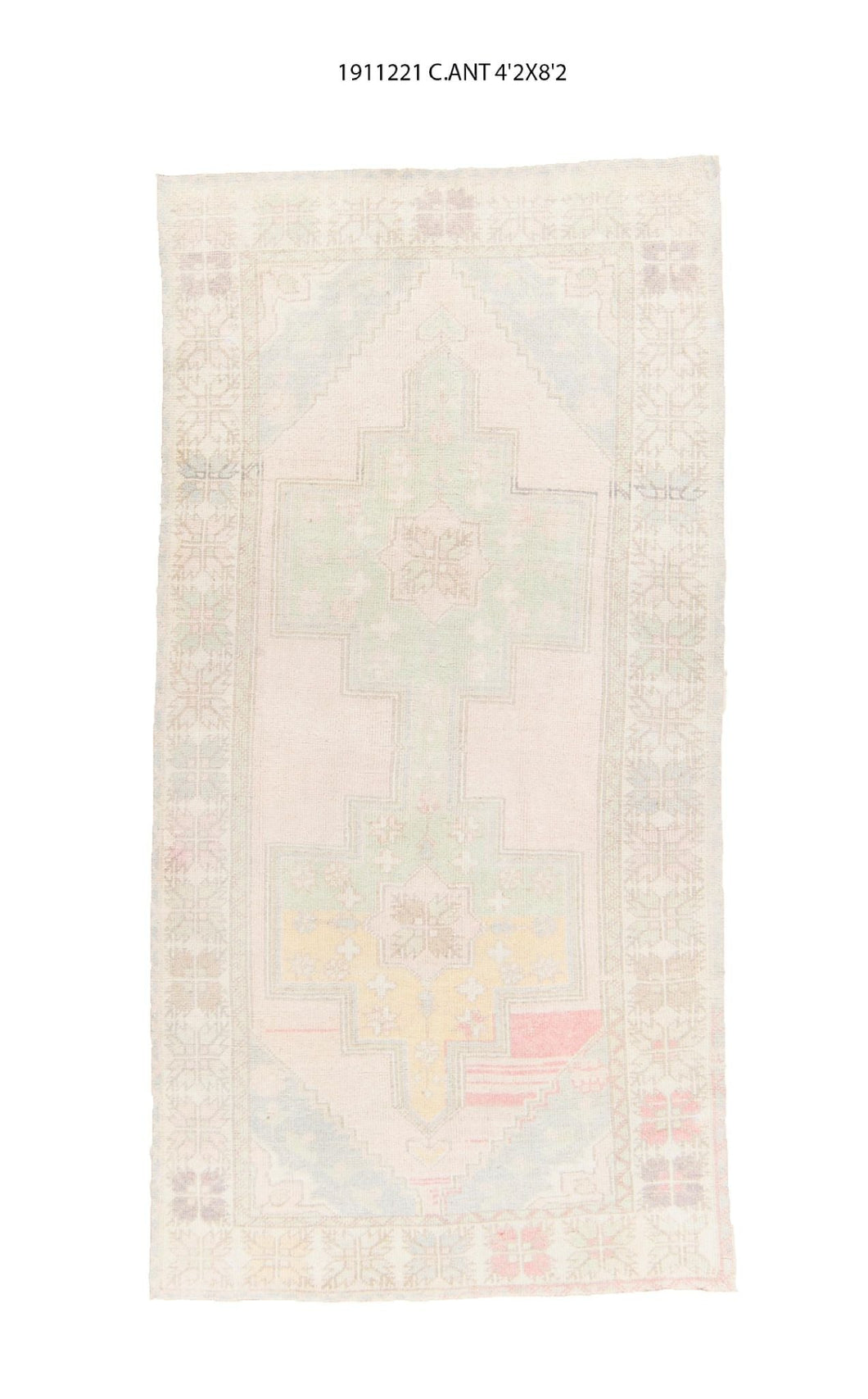 4x8 Old & Vintage Turkish Area Rug