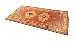 4x8 Old & Vintage Turkish Area Runner Rug