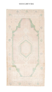 4x8 Old & Vintage Turkish Area Runner Rug