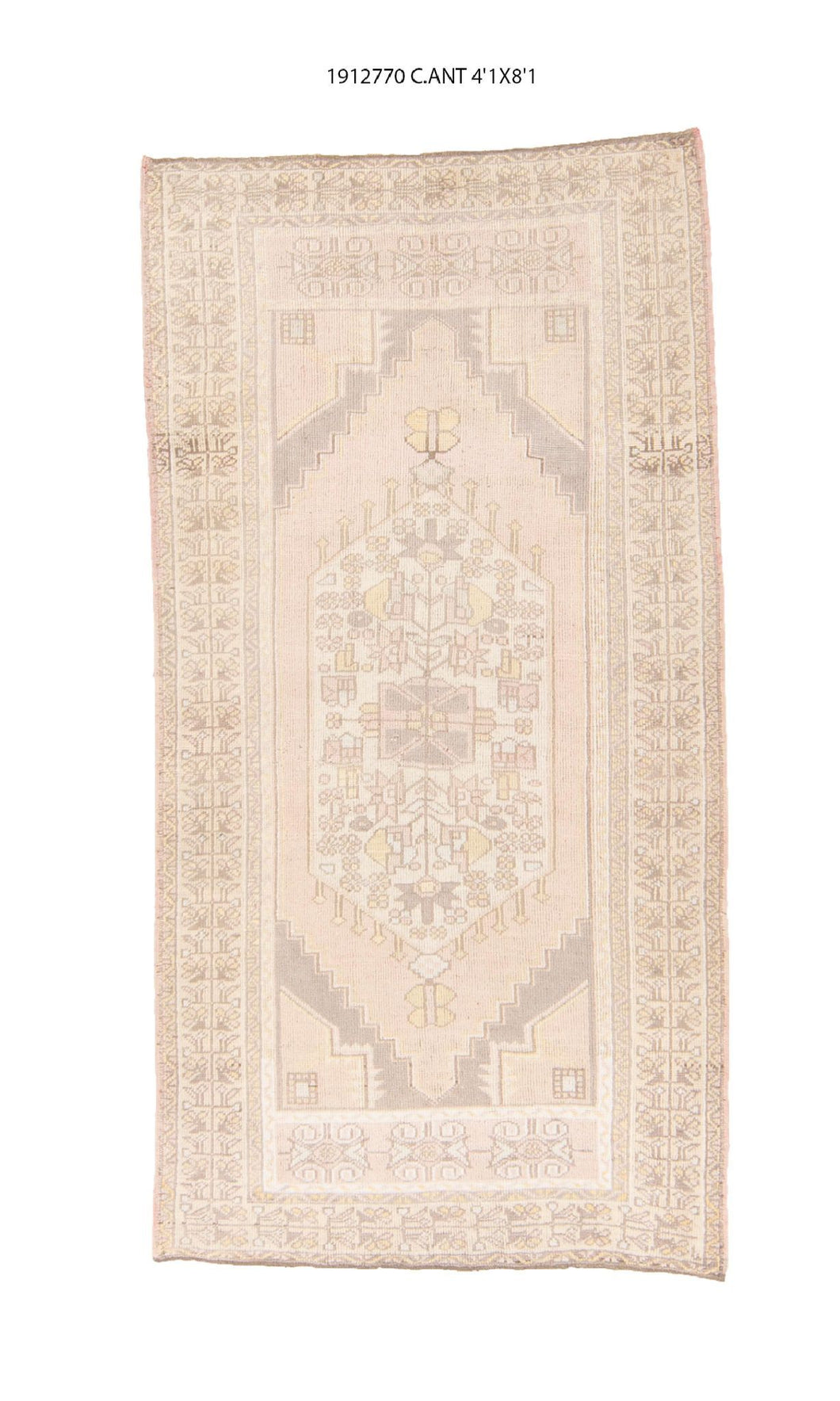 4x8 Old & Vintage Turksih Area Rug