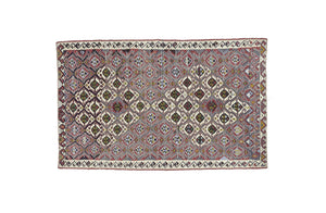 4x8 Red Vintage Turkish Area Rug