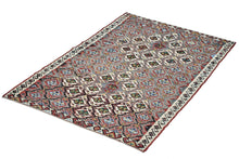 4x8 Red Vintage Turkish Area Rug