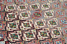 4x8 Red Vintage Turkish Area Rug