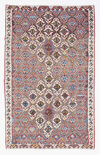4x8 Red Vintage Turkish Area Rug