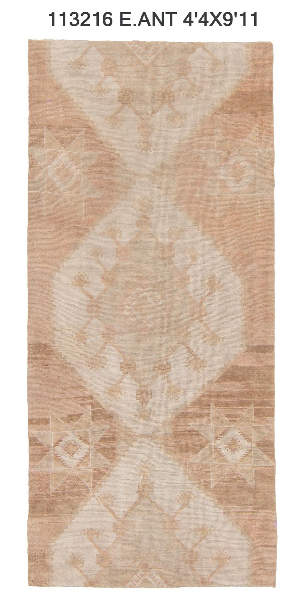 4x9 Old & Vintage Turkish Area Rug