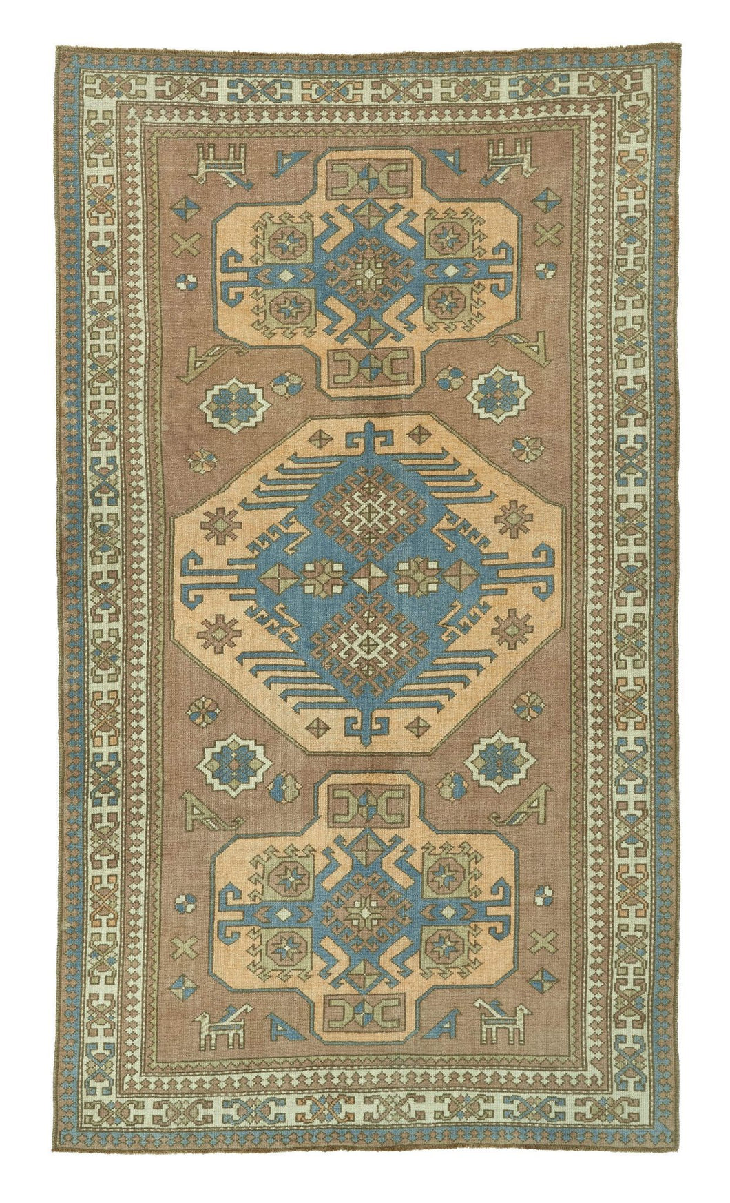 4x9 Soft Old & Vintage Turkish Area Rug