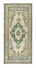 4x9 Colorful Old & Vintage Turkish Area Rug